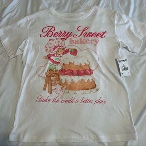 Strawberry Shortcake Girls Medium (7/8) Short Sleeve Shirt